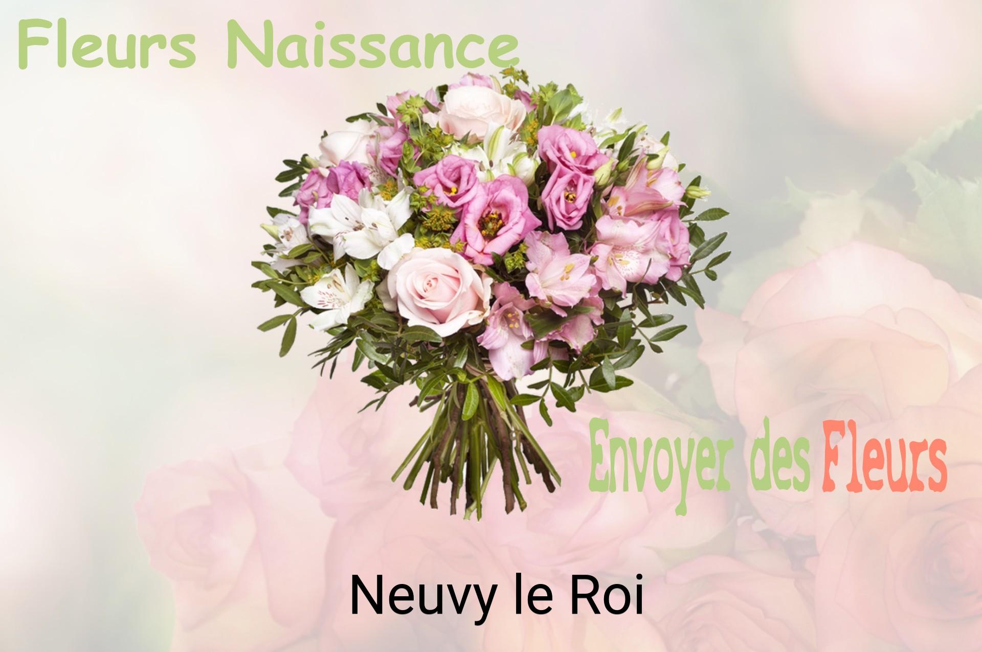 Bouquet de fleurs de naissance livré à Neuvy-le-Roi